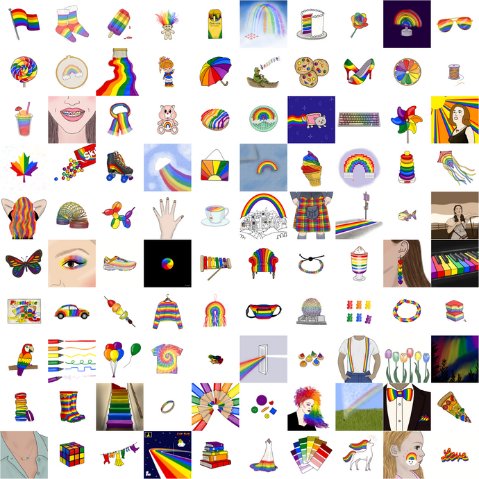 100 Little Rainbows (for 100DaysProjectScotland 2023)