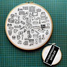 Load image into Gallery viewer, Inside No. 9 cross stitch blackwork pattern