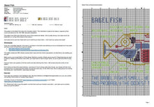 Load image into Gallery viewer, Babel Fish cross stitch pattern