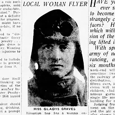 Canadian Aviatrix #8 – Gladys Graves (1895-1982)