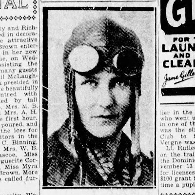 Canadian Aviatrix #3 – Gertrude de la Vergne (1906-1996)