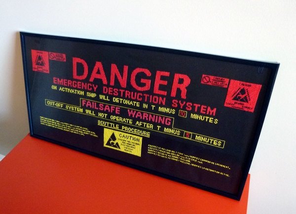 Self Destruct System Cross Stitch Pattern Randomlygenerated